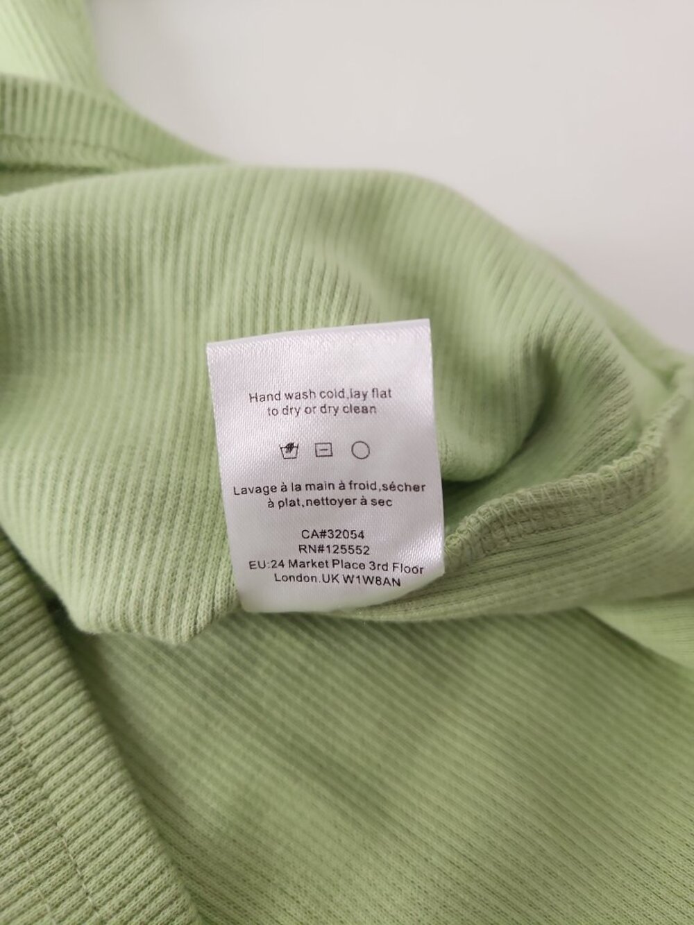 Dolan Anthropologie Ruffle Puff lace Sleeve Green‎ Ribbed Top blouse sz M - Picture 12 of 12